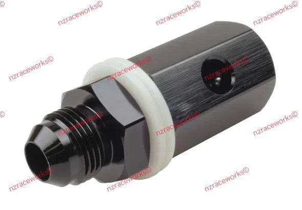 RACEWORKS BOLT IN ROLL OVER VALVE / VENT AN-6 | RWF-611-06BK-NZRACEWORKS-Autoignite NZ
