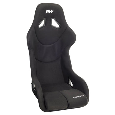 RACEWORKS CARBON SEAT BLACK CLOTH FIA APPROVED ~ SMALL-NZRACEWORKS-Autoignite NZ