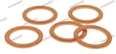 RACEWORKS COPPER WASHERS ID8MM OD13.8MM T1.4MM 5PK | RWF-179-8MM-NZRACEWORKS-Autoignite NZ