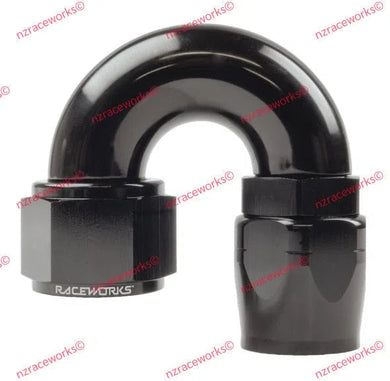 RACEWORKS CUTTER HOSE FITTING AN-16 180 DEG | RWF-106-16BK-NZRACEWORKS-Autoignite NZ