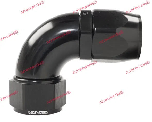 RACEWORKS CUTTER HOSE FITTING AN-16 90 DEG | RWF-103-16BK-NZRACEWORKS-Autoignite NZ
