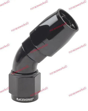RACEWORKS CUTTER HOSE FITTING AN-4 45 DEG | RWF-102-04BK-NZRACEWORKS-Autoignite NZ