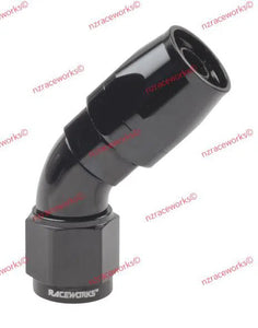 RACEWORKS CUTTER HOSE FITTING AN-4 45 DEG | RWF-102-04BK-NZRACEWORKS-Autoignite NZ