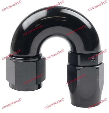 RACEWORKS CUTTER HOSE FITTING AN-8 180 DEG | RWF-106-08BK-NZRACEWORKS-Autoignite NZ