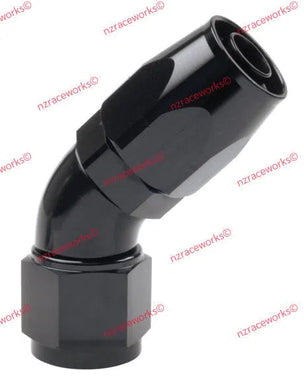 RACEWORKS CUTTER HOSE FITTING AN-8 45 DEG | RWF-102-08BK-NZRACEWORKS-Autoignite NZ