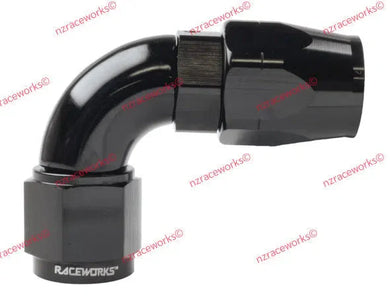 RACEWORKS CUTTER STYLE HOSE ENDS 90 DEG - 100/120/140 SERIES-NZRACEWORKS-Autoignite NZ