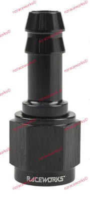 RACEWORKS FEMALE AN-6 TO BARB 3/8'' | RWF-411-06BK-NZRACEWORKS-Autoignite NZ