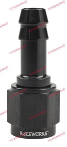 RACEWORKS FEMALE AN-6 TO BARB 3/8'' | RWF-411-06BK-NZRACEWORKS-Autoignite NZ