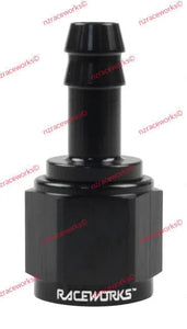 RACEWORKS FEMALE AN-8 TO BARB 3/8IN | RWF-411-08-06BK-NZRACEWORKS-Autoignite NZ