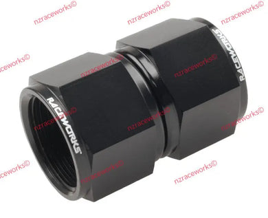 RACEWORKS FEMALE TO FEMALE SWIVEL AN-20 STRAIGHT | RWF-131-20BK-NZRACEWORKS-Autoignite NZ