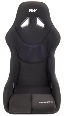 RACEWORKS FIBREGLASS SEAT BLACK CLOTH FIA APPROVED ~ EXTRA SMALL-NZRACEWORKS-Autoignite NZ