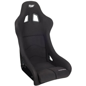 RACEWORKS FIBREGLASS SEAT BLACK CLOTH FIA APPROVED ~ MEDIUM-NZRACEWORKS-Autoignite NZ