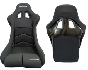 RACEWORKS FIBREGLASS SEAT BLACK CLOTH FIA APPROVED ~ SMALL-NZRACEWORKS-Autoignite NZ
