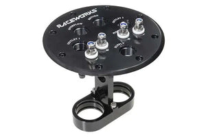 RACEWORKS FIXED FUEL PUMP HANGER SUITS SINGLE/TWIN 39MM-40MM PUMPS | ALY-086BK-NZRACEWORKS-Autoignite NZ