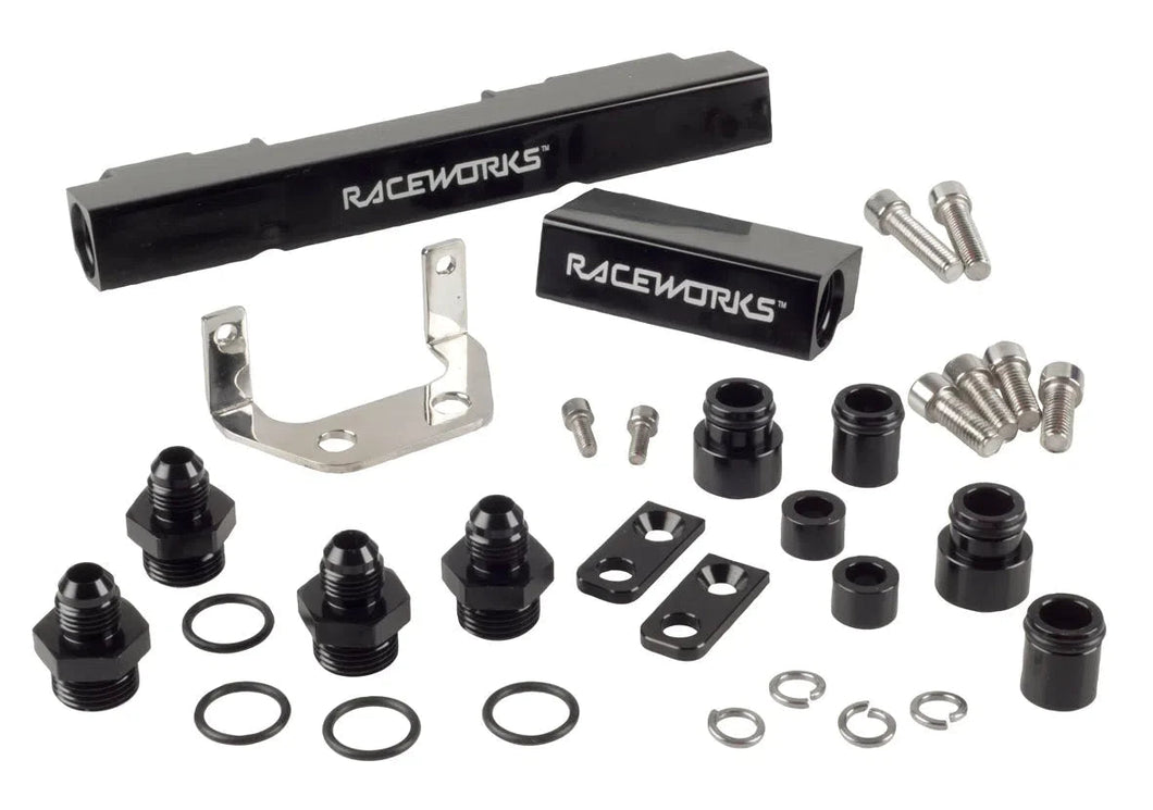 RACEWORKS FUEL RAILS SUITS MAZDA RX7 SERIES 4/5 13BT | ALY-019BK-NZRACEWORKS-Autoignite NZ