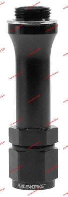 RACEWORKS HOLLEY HP & QFT 3/4-16 TO AN-8 FEMALE SWIVEL LONG ADAPTER | RWF-712-08BK-NZRACEWORKS-Autoignite NZ