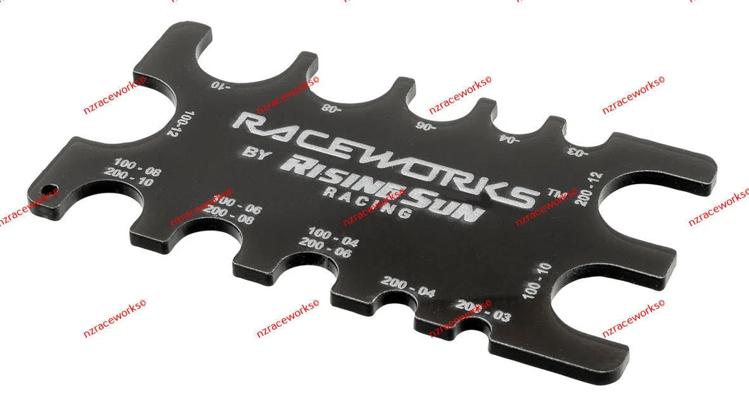 RACEWORKS HOSE GAUGE BLACK | RWT-034BK-NZRACEWORKS-Autoignite NZ