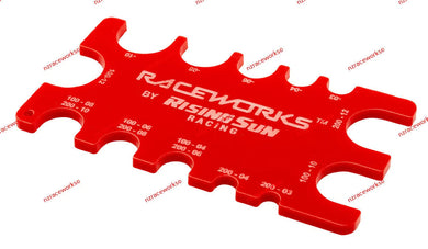 RACEWORKS HOSE GAUGE RED | RWT-034RD-NZRACEWORKS-Autoignite NZ