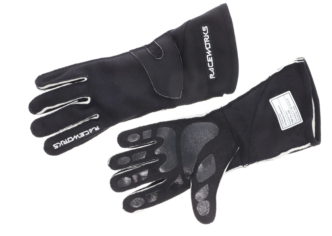 RACEWORKS L BLACK GLOVES FIA APPROVED | VPR-260BK-L-NZRACEWORKS-Autoignite NZ