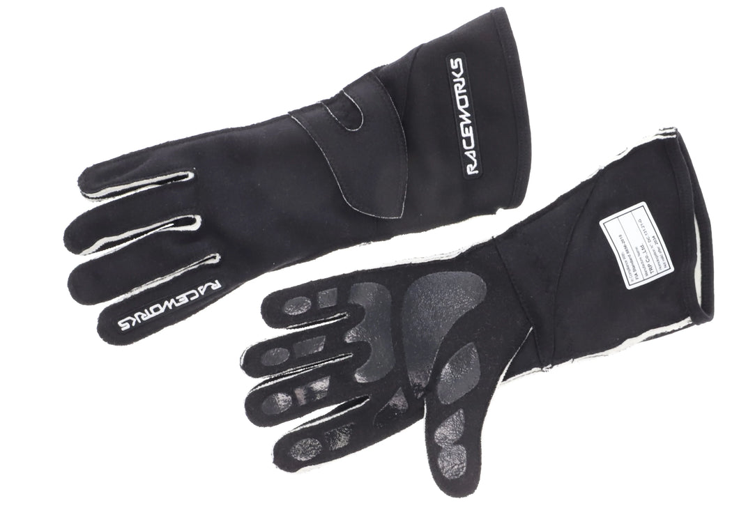 RACEWORKS L BLACK GLOVES FIA APPROVED | VPR-260BK-L-NZRACEWORKS-Autoignite NZ