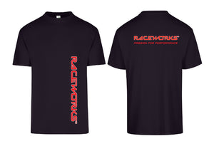 RACEWORKS L BLACK T-SHIRT SHORT SLEEVE | MER-585-NZRACEWORKS-Autoignite NZ