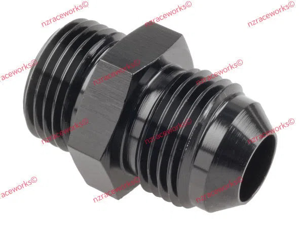 RACEWORKS MALE FLARE AN-8 TO O-RING BOSS AN-8 | RWF-920-08BK-NZRACEWORKS-Autoignite NZ