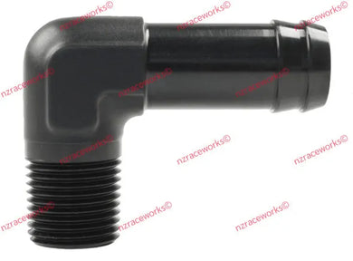 RACEWORKS MALE NPT ½IN TO ¾IN BARB 90DEG | RWF-423-08-12BK-NZRACEWORKS-Autoignite NZ
