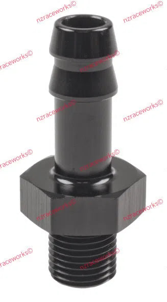 RACEWORKS METRIC M10X1.0 TO 5/16'' BARB | RWF-414-M10-05BK-NZRACEWORKS-Autoignite NZ