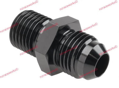 RACEWORKS METRIC M10X1.25 TO FLARE AN-4 | RWF-744-04BK-NZRACEWORKS-Autoignite NZ