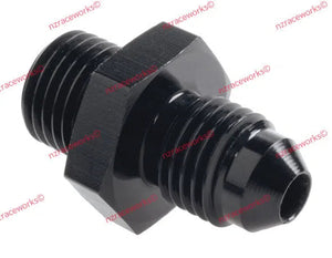 RACEWORKS METRIC M12X1.0 TO FLARE AN-4 | RWF-730-04-01BK-NZRACEWORKS-Autoignite NZ