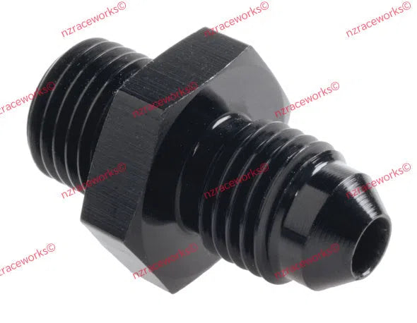 RACEWORKS METRIC M12X1.0 TO FLARE AN-4 | RWF-730-04-01BK-NZRACEWORKS-Autoignite NZ