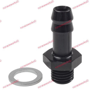 RACEWORKS METRIC M12X1.5 TO 3/8'' BARB | RWF-414-M12-06BK-NZRACEWORKS-Autoignite NZ