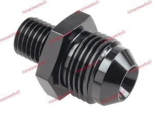 RACEWORKS METRIC M12X1.5 TO FLARE AN-8 | RWF-731-08BK-NZRACEWORKS-Autoignite NZ
