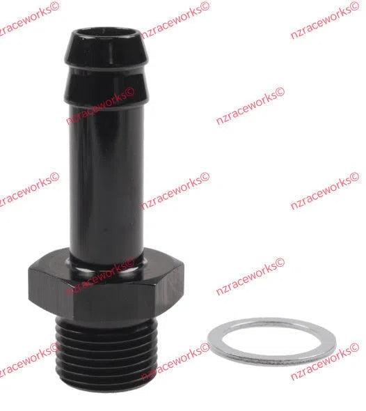 RACEWORKS METRIC M18X1.5 TO 1/2'' BARB | RWF-414-M18-08BK-NZRACEWORKS-Autoignite NZ