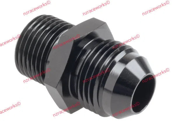 RACEWORKS METRIC M18X1.5 TO FLARE AN-8 | RWF-734-08BK-NZRACEWORKS-Autoignite NZ