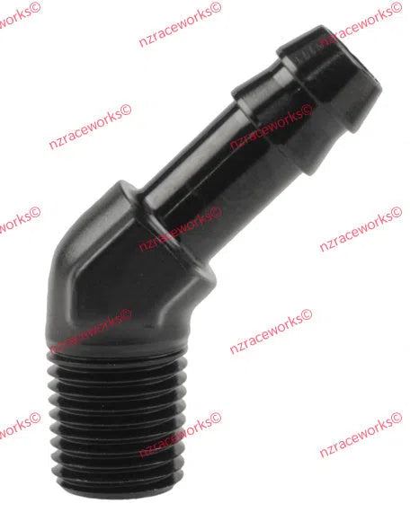 RACEWORKS NPT 1/2'' TO 5/8'' (AN-10) BARB 45 DEG | RWF-422-08-10BK-NZRACEWORKS-Autoignite NZ