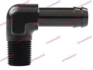 RACEWORKS NPT 1/2'' TO 5/8'' (AN-10) BARB 90 DEG | RWF-423-08-10BK-NZRACEWORKS-Autoignite NZ
