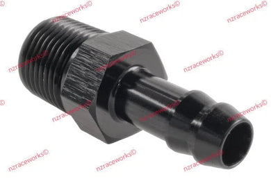 RACEWORKS NPT 3/8'' TO 3/8'' (AN-6) BARB | RWF-421-06-06BK-NZRACEWORKS-Autoignite NZ
