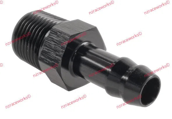RACEWORKS NPT 3/8'' TO 3/8'' (AN-6) BARB | RWF-421-06-06BK-NZRACEWORKS-Autoignite NZ