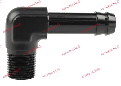 RACEWORKS NPT 3/8'' TO1/2'' (AN -8) BARB 90 DEG | RWF-423-06-08BK-NZRACEWORKS-Autoignite NZ