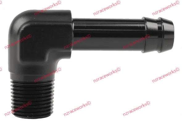 RACEWORKS NPT 3/8'' TO1/2'' (AN -8) BARB 90 DEG | RWF-423-06-08BK-NZRACEWORKS-Autoignite NZ