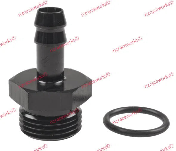 RACEWORKS O-RING PORT AN-10 TO 3/8'' BARB | RWF-414-10-06BK-NZRACEWORKS-Autoignite NZ