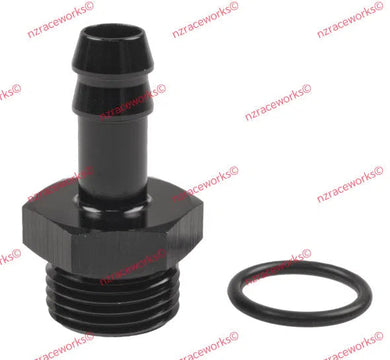 RACEWORKS O-RING PORT AN-8 TO 3/8'' BARB | RWF-414-08-06BK-NZRACEWORKS-Autoignite NZ