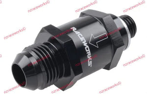 RACEWORKS ONE WAY VALVE M12X1.5 TO AN-8 | RWF-612-08BK-NZRACEWORKS-Autoignite NZ