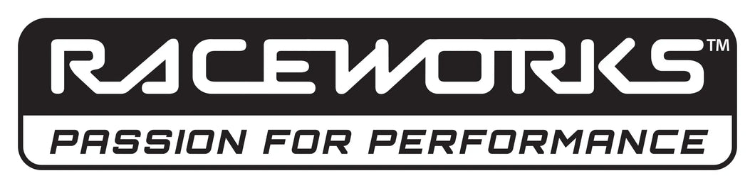RACEWORKS PASSION FOR PERFORMANCE STICKER B&W 700mm X 160mm | MER-118-NZRACEWORKS-Autoignite NZ