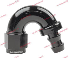 Load image into Gallery viewer, RACEWORKS PUSH LOK HOSE ENDS &gt; 150 DEGREE - 400 SERIES | RWF-405-04BK-NZRACEWORKS-Autoignite NZ
