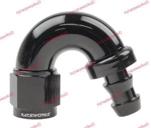 RACEWORKS PUSH LOK HOSE ENDS > 150 DEGREE - 400 SERIES | RWF-405-04BK-NZRACEWORKS-Autoignite NZ