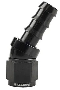 RACEWORKS PUSH LOK HOSE ENDS > 30 DEGREE - 400 SERIES