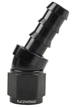 RACEWORKS PUSH LOK HOSE ENDS > 30 DEGREE - 400 SERIES
