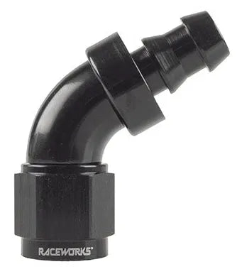 RACEWORKS PUSH LOK HOSE ENDS > 60 DEGREE - 400 SERIES